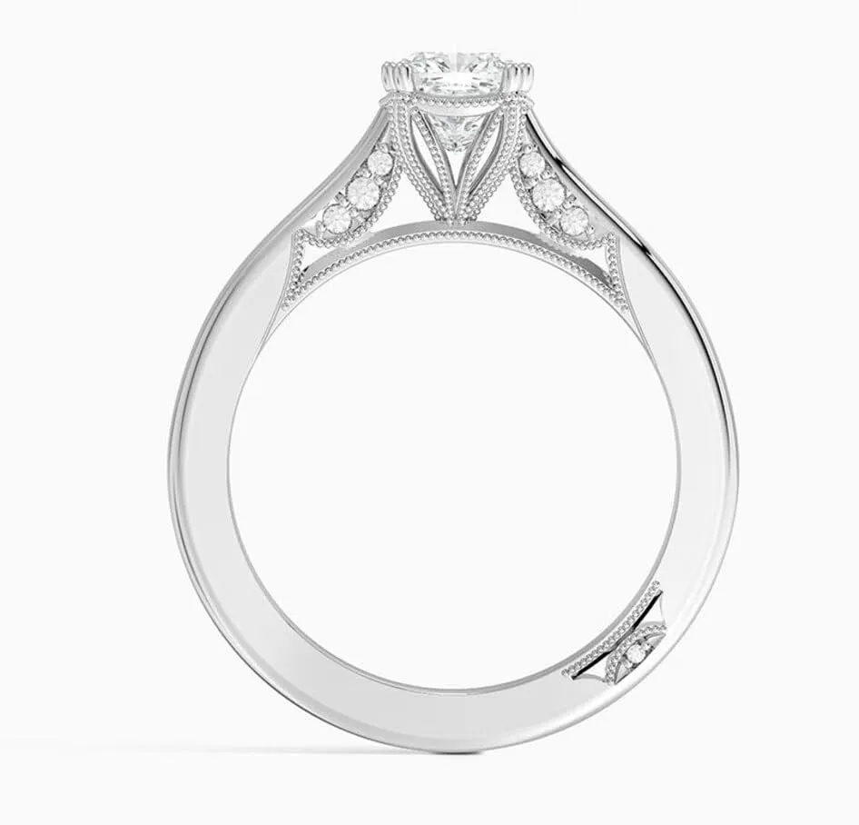 1-3 Ct Moissanite Engagement Ring & Wedding Bridal Ring Set In 10k 14k 18k Gold & S925 Christmas Gift for Women (Tacori Crown Engagement Ring, Main Stone: Cushion)