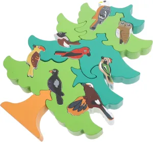 1 Set Cartoon Bird Tree Educational Cognitive Playthings for Promotes Imagination and Communication Skills for Early Learning and DIY Creativity