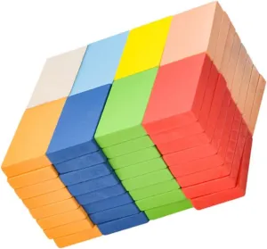 1 Set Domino Blocks Early Education for Building Blocks for Creative Play Safe Material for Developing Intelligence