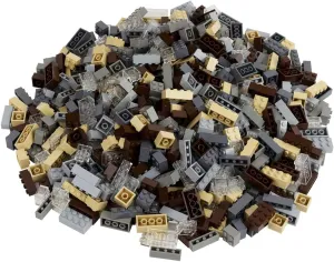 1000-Piece Building Set with Classic Building Blocks - Building Blocks 1x4, 2x2, and 2x4-6 Colors - 100% Compatible with Major Brands - Made in The EU