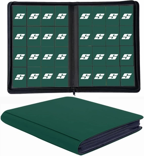 1000  Pockets Trading Card Binder, 16 Pocket Ringless Side Loading Card Holder Album, Trading Card Album Fit for YuGiOh, MTG, TCG, Game Cards, Sports Cards, Business Cards (Green)