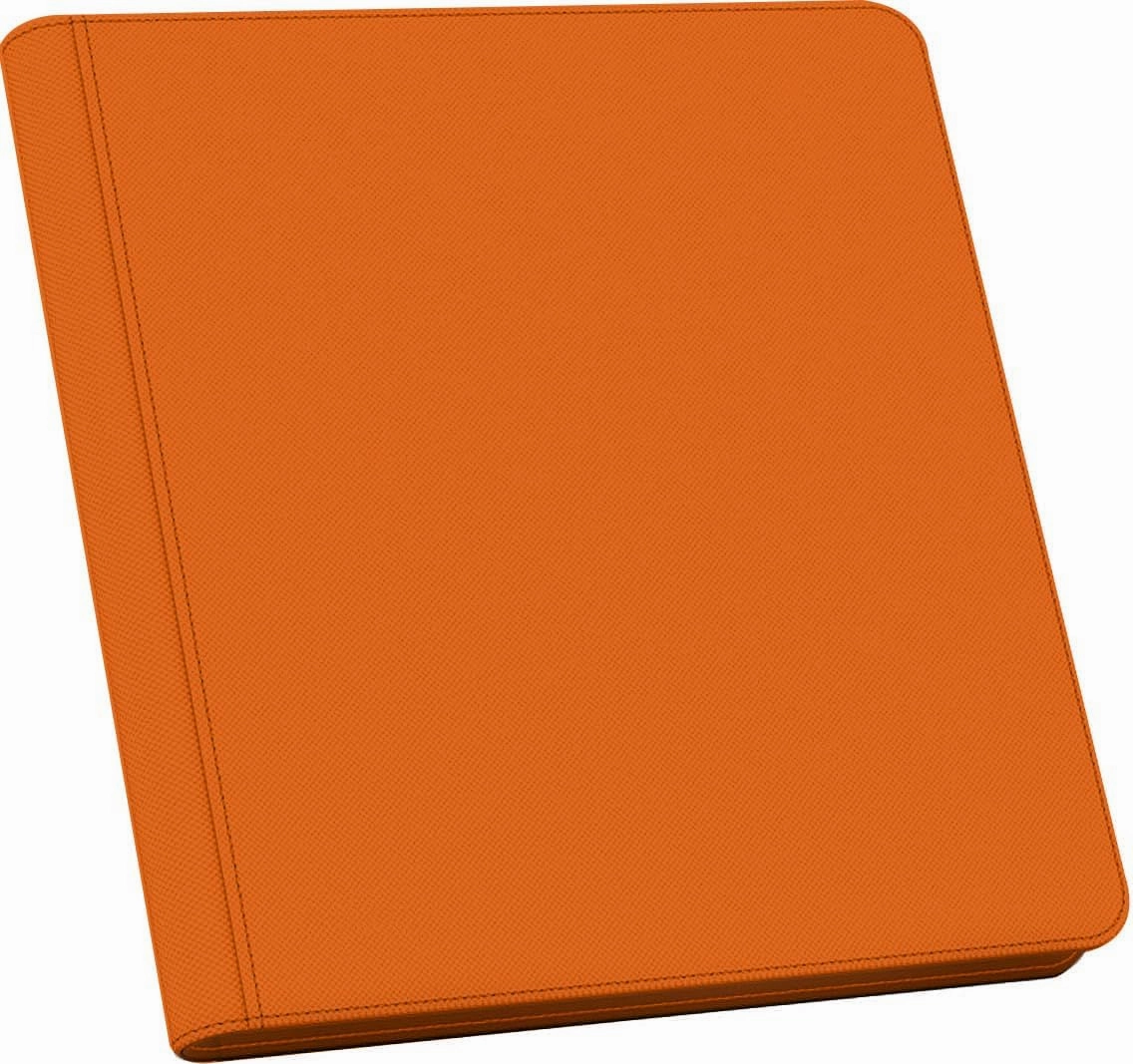 1000  Pockets Trading Card Binder, 16 Pocket Ringless Side Loading Card Holder Album, Trading Card Album Fit for YuGiOh, MTG, TCG, Game Cards, Sports Cards, Business Cards (Orange)