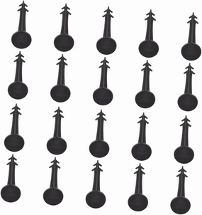 100 Pcs Ground Nail Portable Camping Shelter Garden Stakes for Plants Pegs Beach Awning Grass Canopy Tent Anchors Small Tent Stake Sand Replacement Garden Canopy Plastic Black