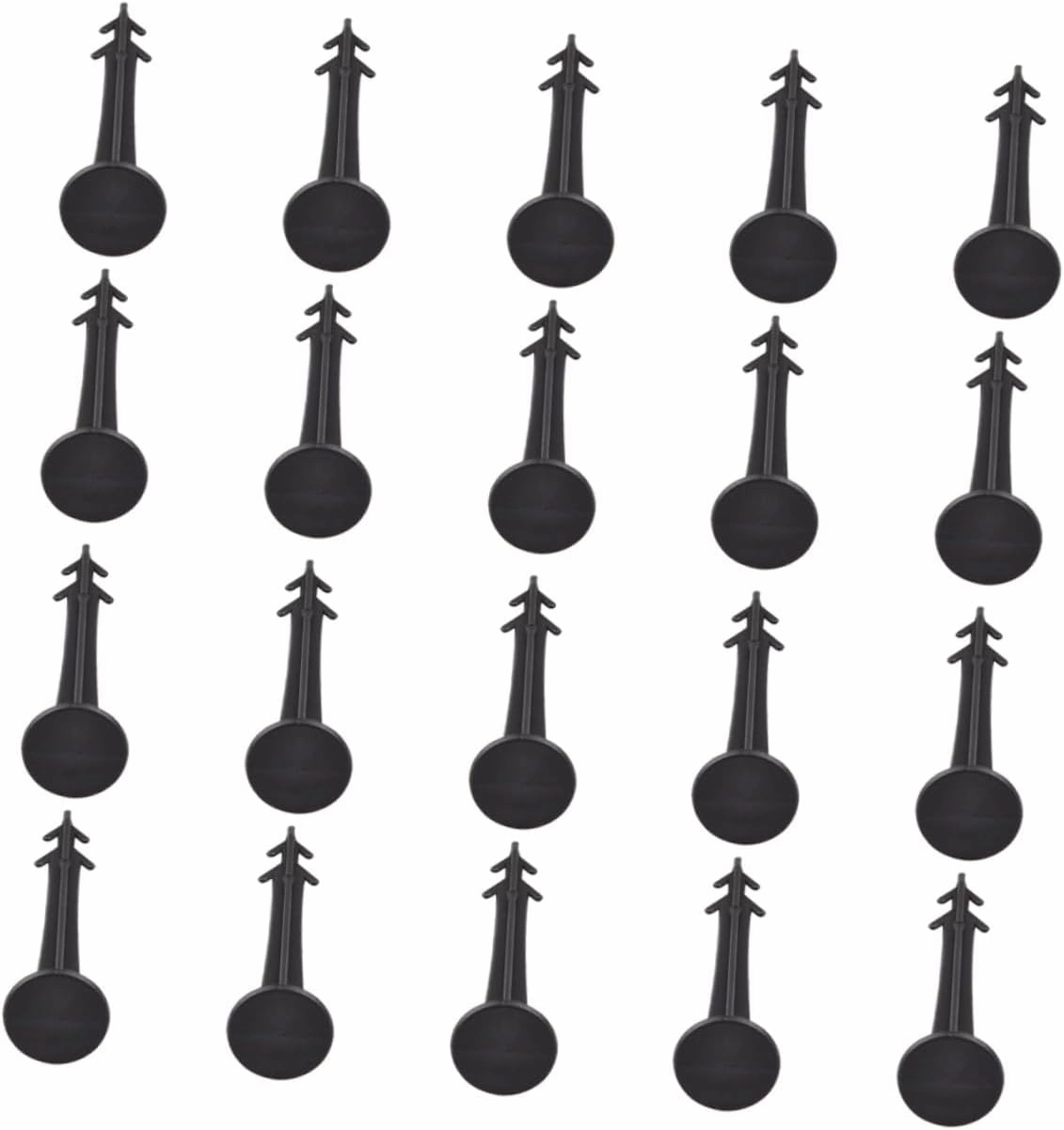 100 Pcs Ground Nail Portable Camping Shelter Garden Stakes for Plants Pegs Beach Awning Grass Canopy Tent Anchors Small Tent Stake Sand Replacement Garden Canopy Plastic Black