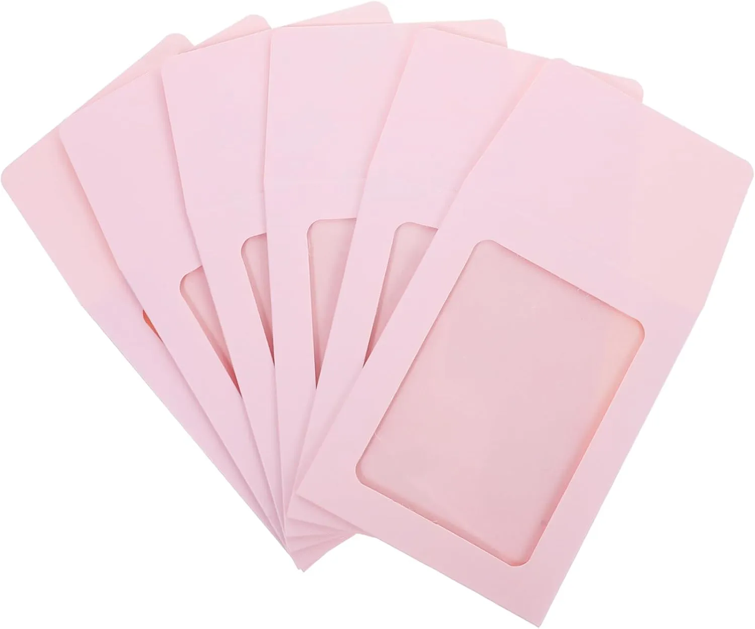 100pcs Card Packing Simple Style -Scratch Holders for Trading Cards Photos Postcards Transparent Open Design for Easy Access Custom Display