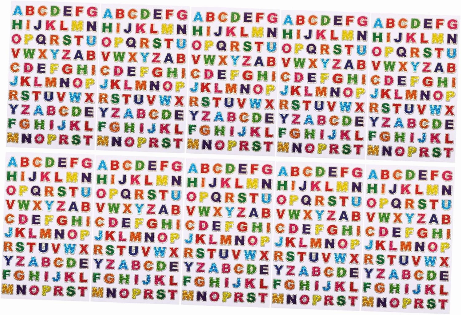 100pcs Alphabet Stickers Adorable Boys and Girls Room Decals Decorative Stickers for Crafts Scrapbooking and Card Making and Material