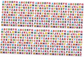 100pcs Alphabet Stickers Adorable Boys and Girls Room Decals Decorative Stickers for Crafts Scrapbooking and Card Making and Material