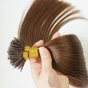 100Strands AAAAAAA Nano Ring Tip Straight Remy Human Hair Extensions (20" 0.5g/s, Chocolate Brown)