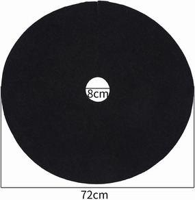 10PCS Tree Protection Weed Mats Ecological Control Cloth Mulch Ring Round Weed Barrier Plant Cover, for Indoor Outdoor Gardens (Size : 72CM X 8CM)