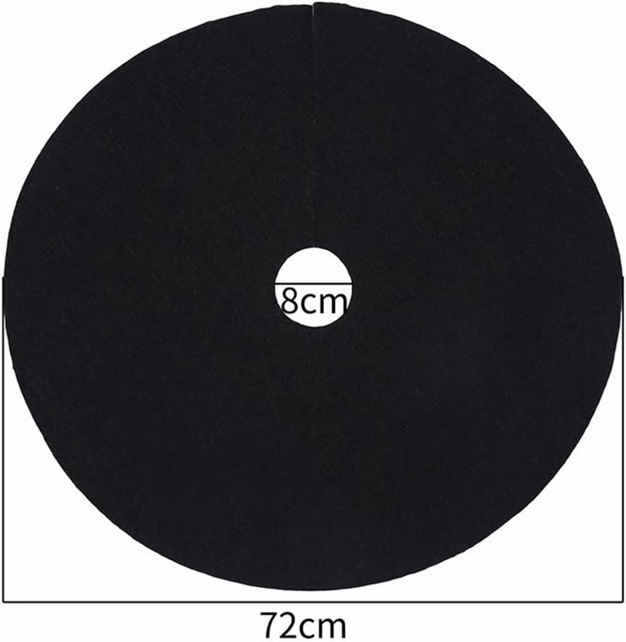 10PCS Tree Protection Weed Mats Ecological Control Cloth Mulch Ring Round Weed Barrier Plant Cover, for Indoor Outdoor Gardens (Size : 72CM X 8CM)