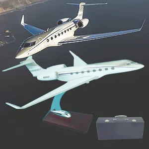 1:100 Model Airplane Die-Cast Plane Aircraft Plane Gulfstream G650 Display Model Plane Resin for Collection Or Gift Ornament （12 in）