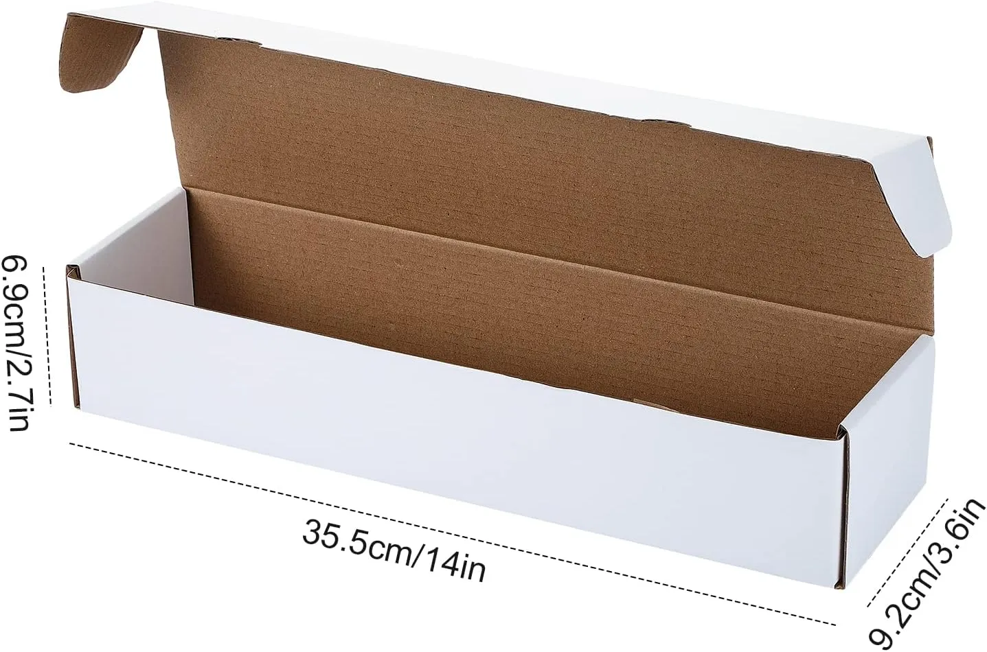 12 Pack Card Storage Box Each 800 or 400 Count Card Collector Organizer Holders Box for Trading and Gaming, Football, Baseball, Sport, Game(14 x 2.7 x 3.6 Inch,White)