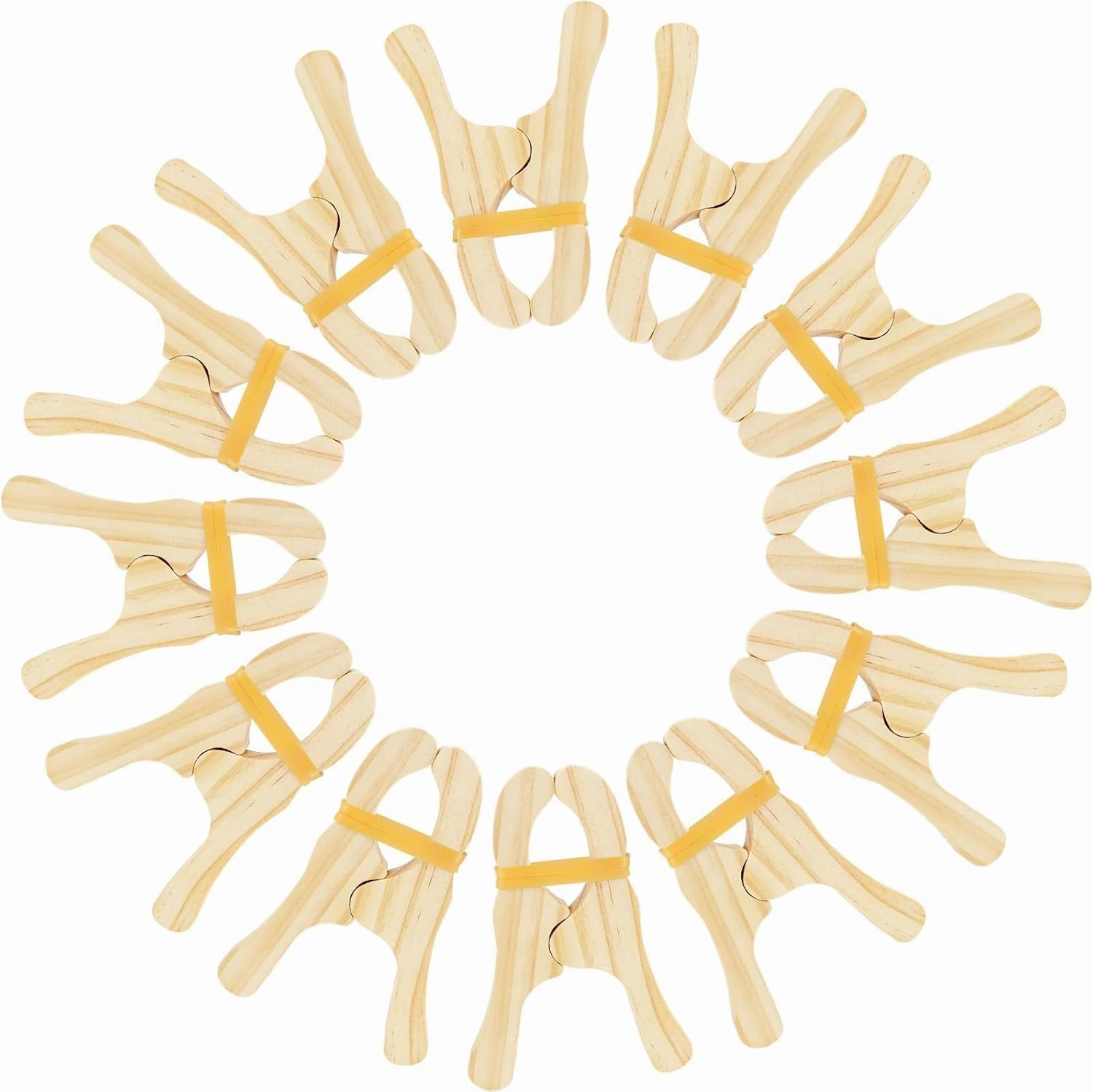 12 Pcs Wooden Play Clips,Montessori & Waldorf Fort Building Kit,Suitable for Kindergarten,Home,School for Develop Hands-on Skills,Develop Imagination and Creativity(Wooden 12Pcs)