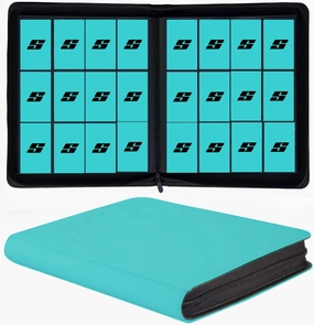 12 Pocket 720 Pockets Trading Card Binder, Ringless Side Loading Card Holder Album, Trading Card Album Fit for YuGiOh, MTG, TCG, Game Cards, Sports, Business Cards (Teal)