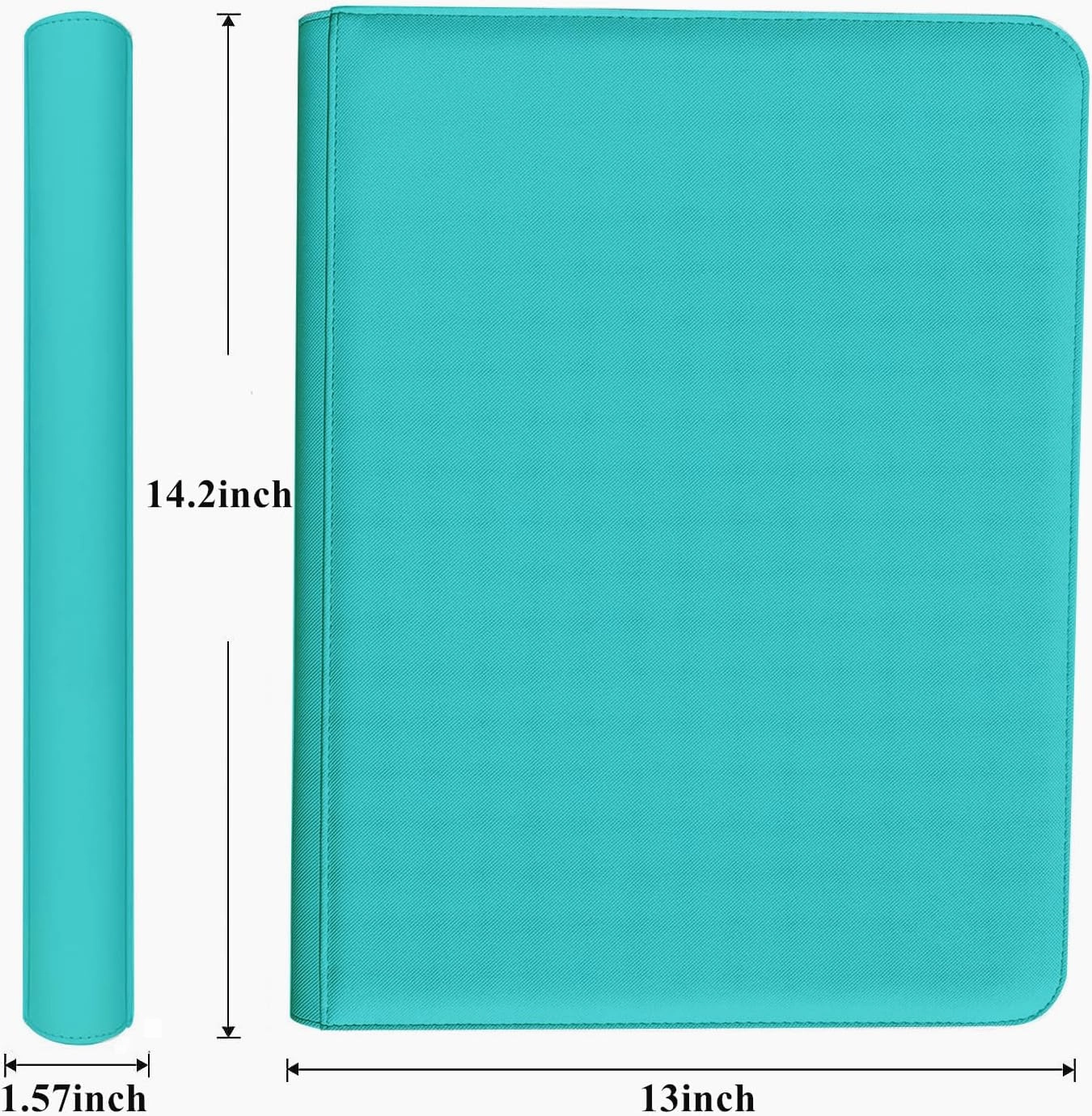 12 Pocket 720 Pockets Trading Card Binder, Ringless Side Loading Card Holder Album, Trading Card Album Fit for YuGiOh, MTG, TCG, Game Cards, Sports, Business Cards (Teal)