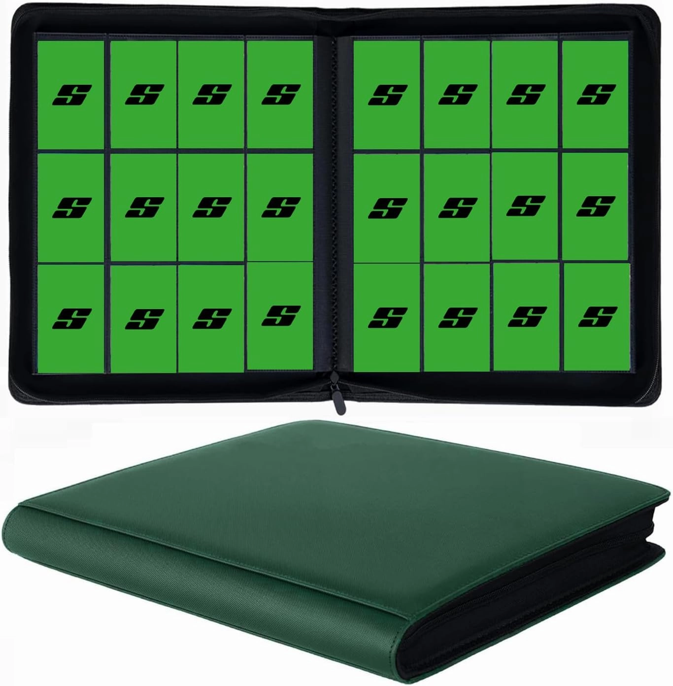 12 Pocket 720 Pockets Trading Card Binder, Ringless Side Loading Card Holder Album, Trading Card Album Fit for YuGiOh, MTG, TCG, Game, Sports, Business Cards