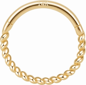 14k Gold 16G Septum Nose Rings for Women Men, 8mm/10mm Helix Daith Tragus Cartilage Hoop Earrings Piercing Jewelry