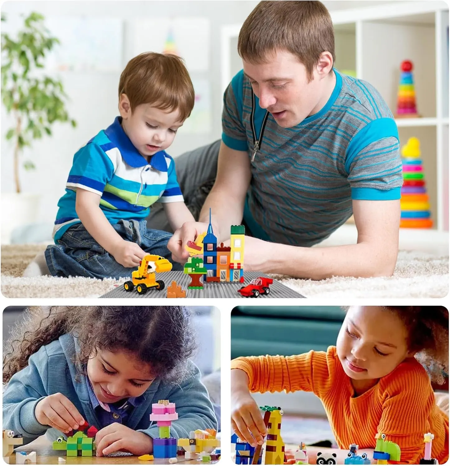 1500 Pieces Building Bricks, Classic Bulk Small Blocks, Classic Bricks Set Basic Building Blocks Compatible with All Major Brands(Natural Colors)