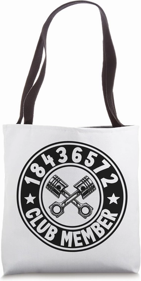18436572 Club Member Firing Order Big Block Car Guy Garage Tote Bag