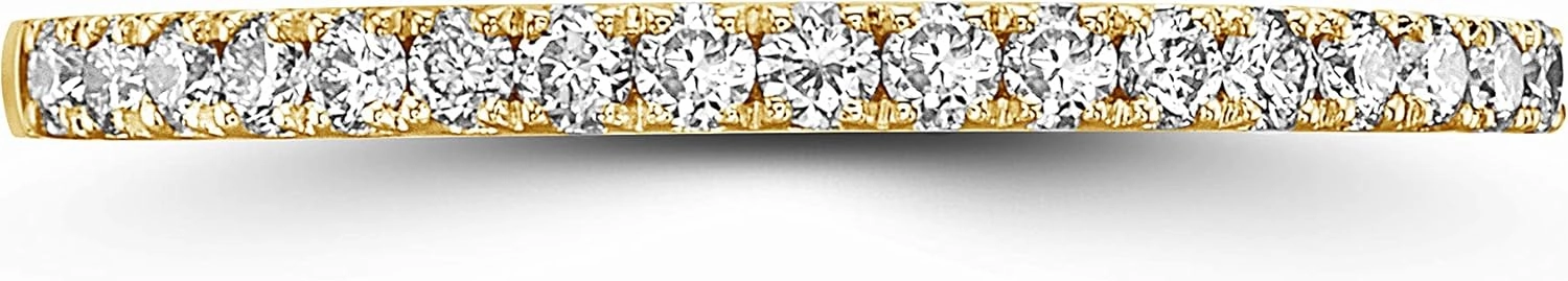 1/4 Carat Vanilla or Chocolate Diamond Stackable Band Ring for Women in 14k Gold Anniversary Promise Wedding Band Ring Size 6 to 8 by LeVian