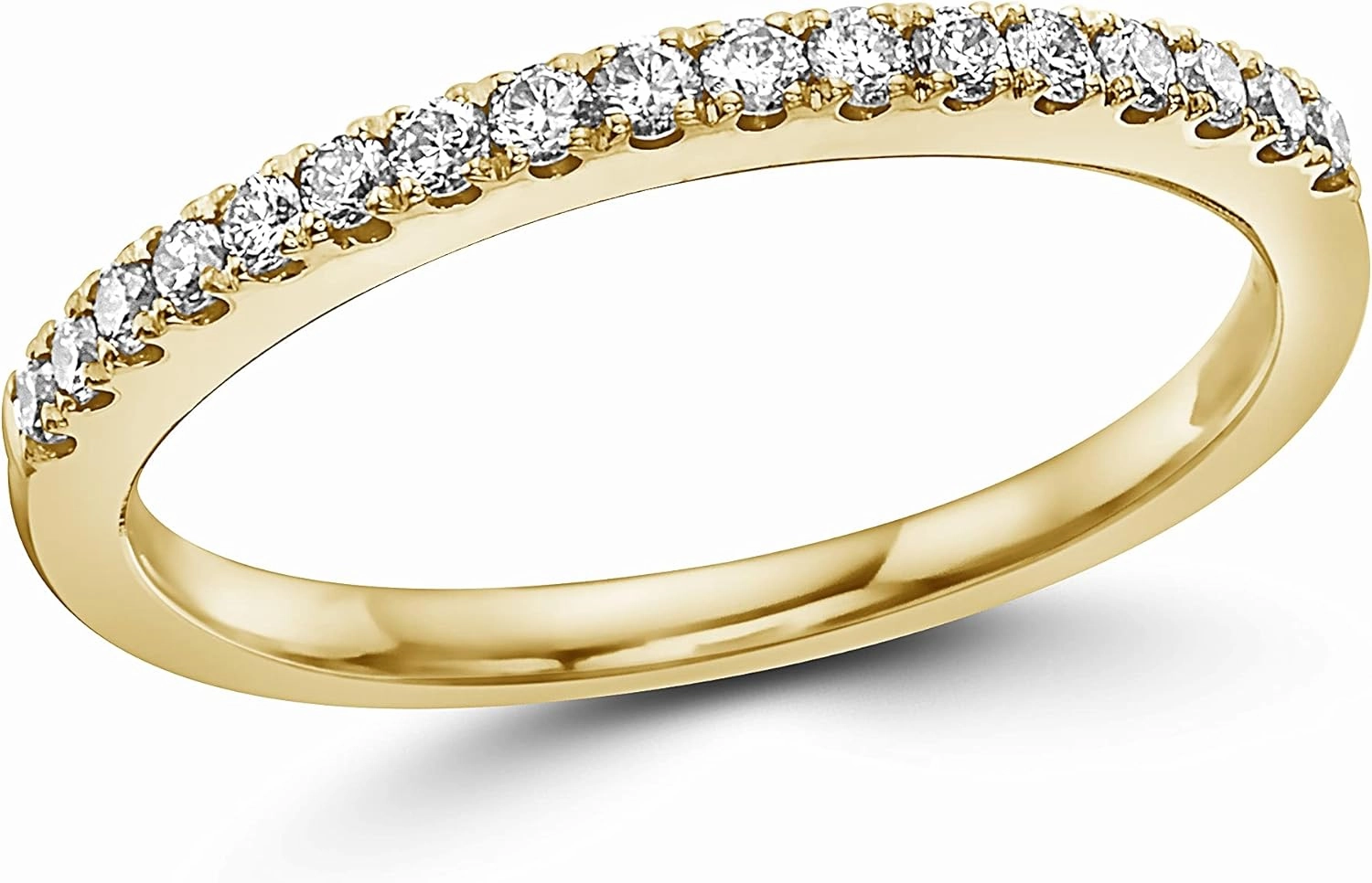 1/4 Carat Vanilla or Chocolate Diamond Stackable Band Ring for Women in 14k Gold Anniversary Promise Wedding Band Ring Size 6 to 8 by LeVian
