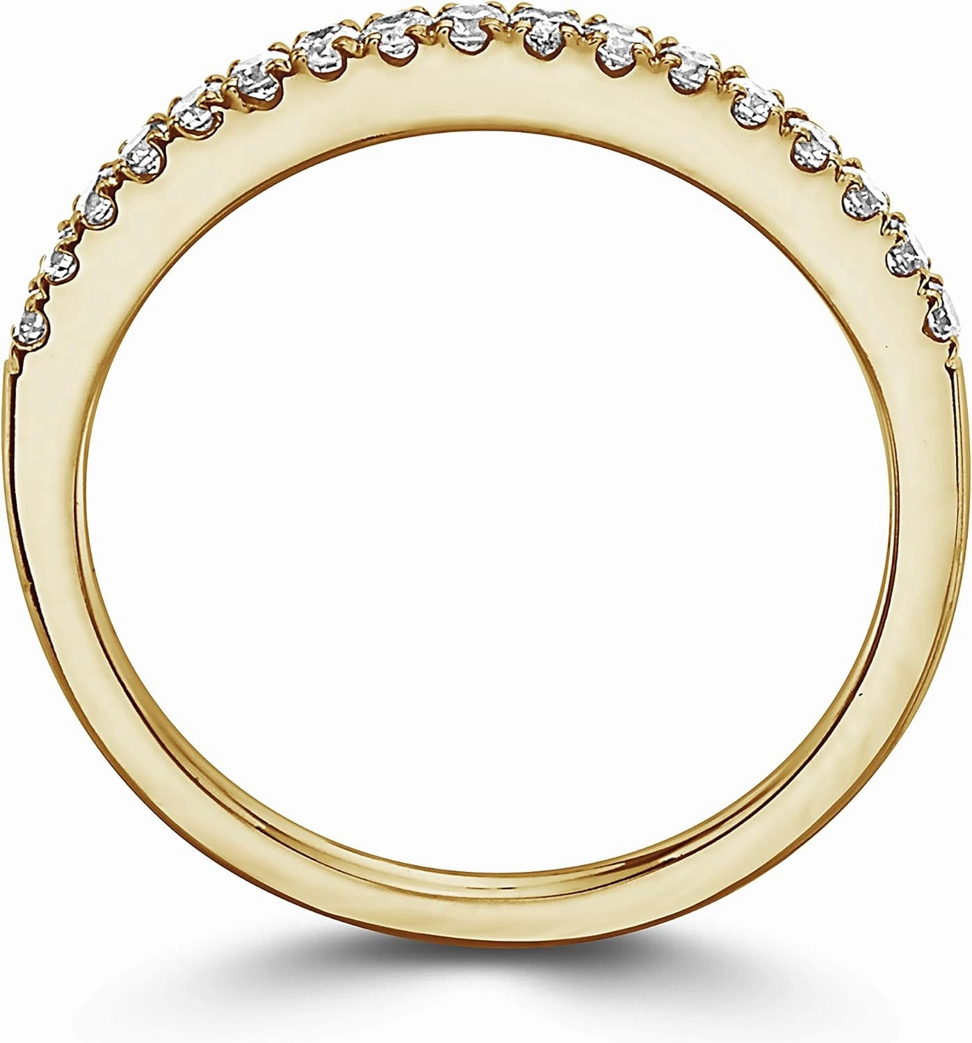 1/4 Carat Vanilla or Chocolate Diamond Stackable Band Ring for Women in 14k Gold Anniversary Promise Wedding Band Ring Size 6 to 8 by LeVian