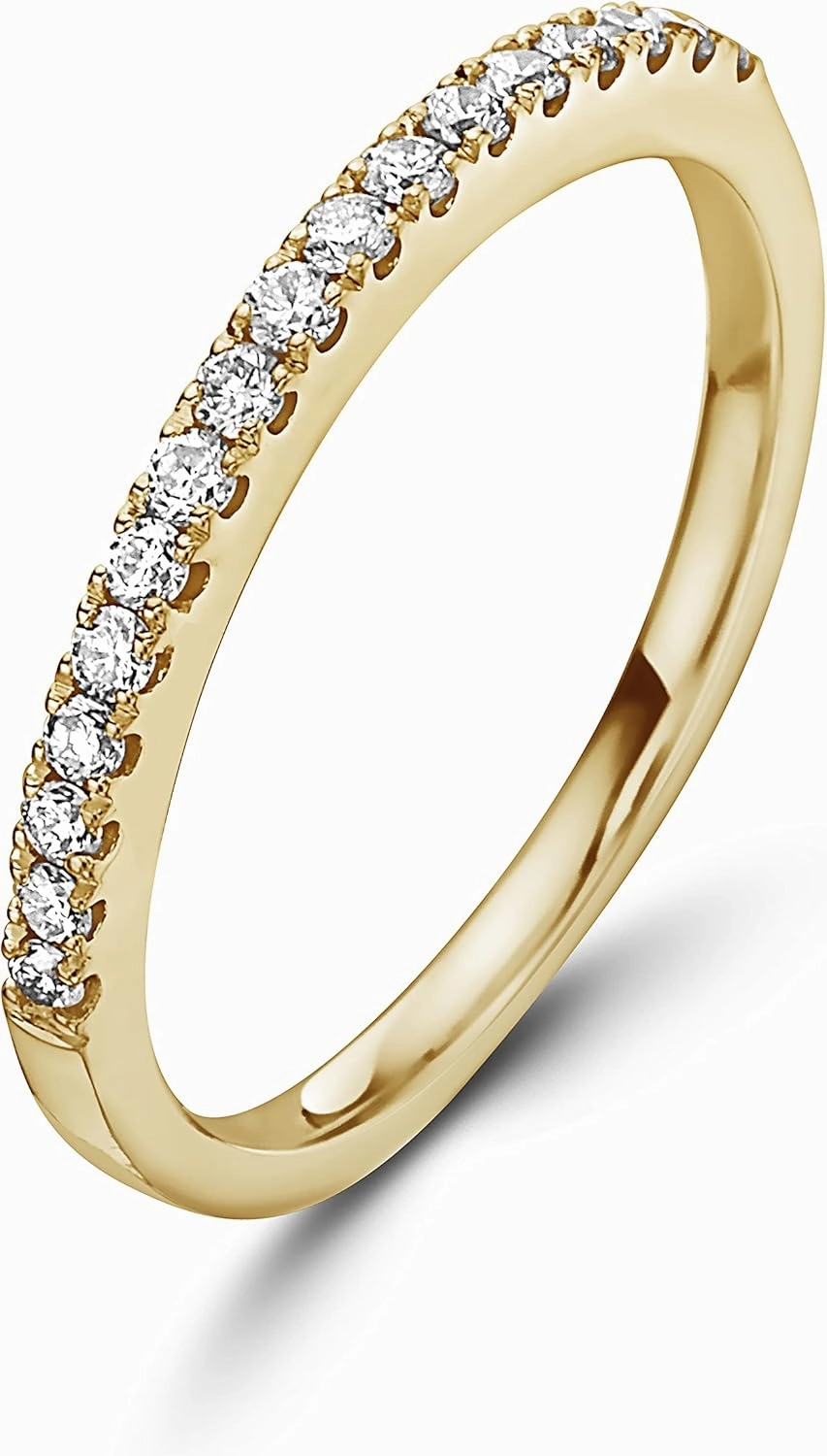 1/4 Carat Vanilla or Chocolate Diamond Stackable Band Ring for Women in 14k Gold Anniversary Promise Wedding Band Ring Size 6 to 8 by LeVian