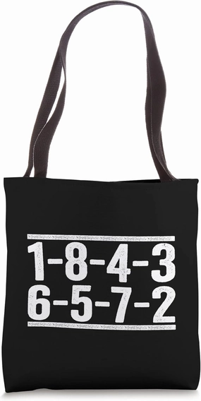 1-8-4-3-6-5-7-2 Firing Order Big Block Race Car Guy Garage Tote Bag