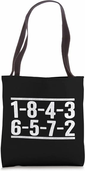 1-8-4-3-6-5-7-2 Firing Order Big Block Race Car Guy Garage Tote Bag