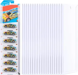 20 PCS Model Car Display Case Wall Mount 4.4" Wx16.7 H, Diecast Blister Packed Toy Car Organizer Holds Up to 140 Cars, Compatible with Packaged Cars Display Shelf Rack Wall Storage