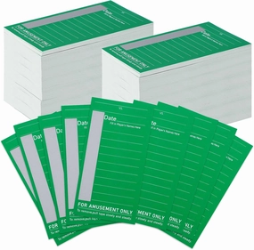200 Pack 10 Line Sports Strip Cards Super Football Bowl Football Pool Cards, 200 No-repeat Green Baseball Boxing Soccer Football Strip Cards Playing Scratch Off Cards for Super Football Party Favor