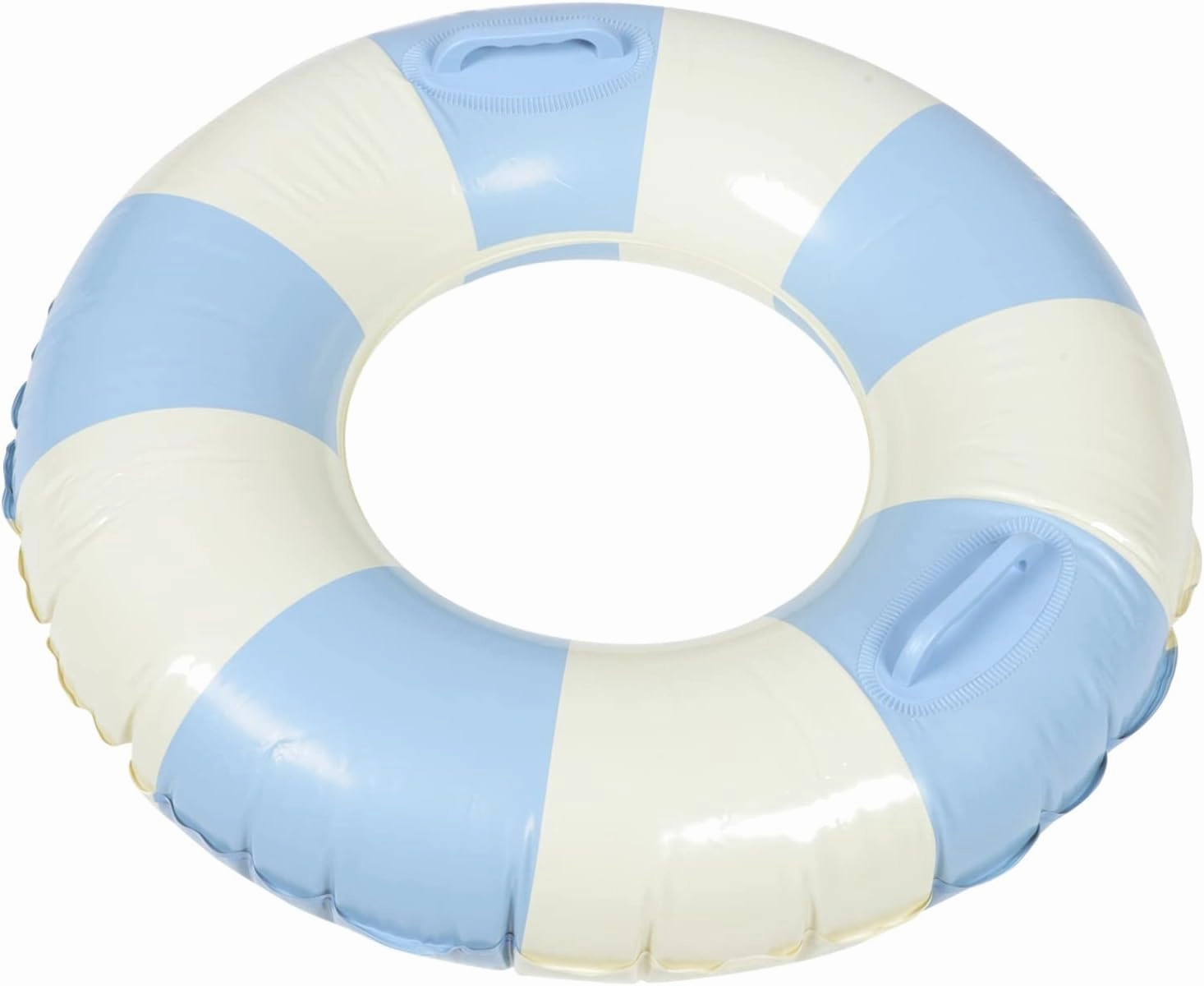 2pcs Striped Swim Ring Water for Women Swimming Accessory Baby Sports Handle Swim Circle Kid Toy Beach Floaties for Men and Women PVC Noodle Inflatable