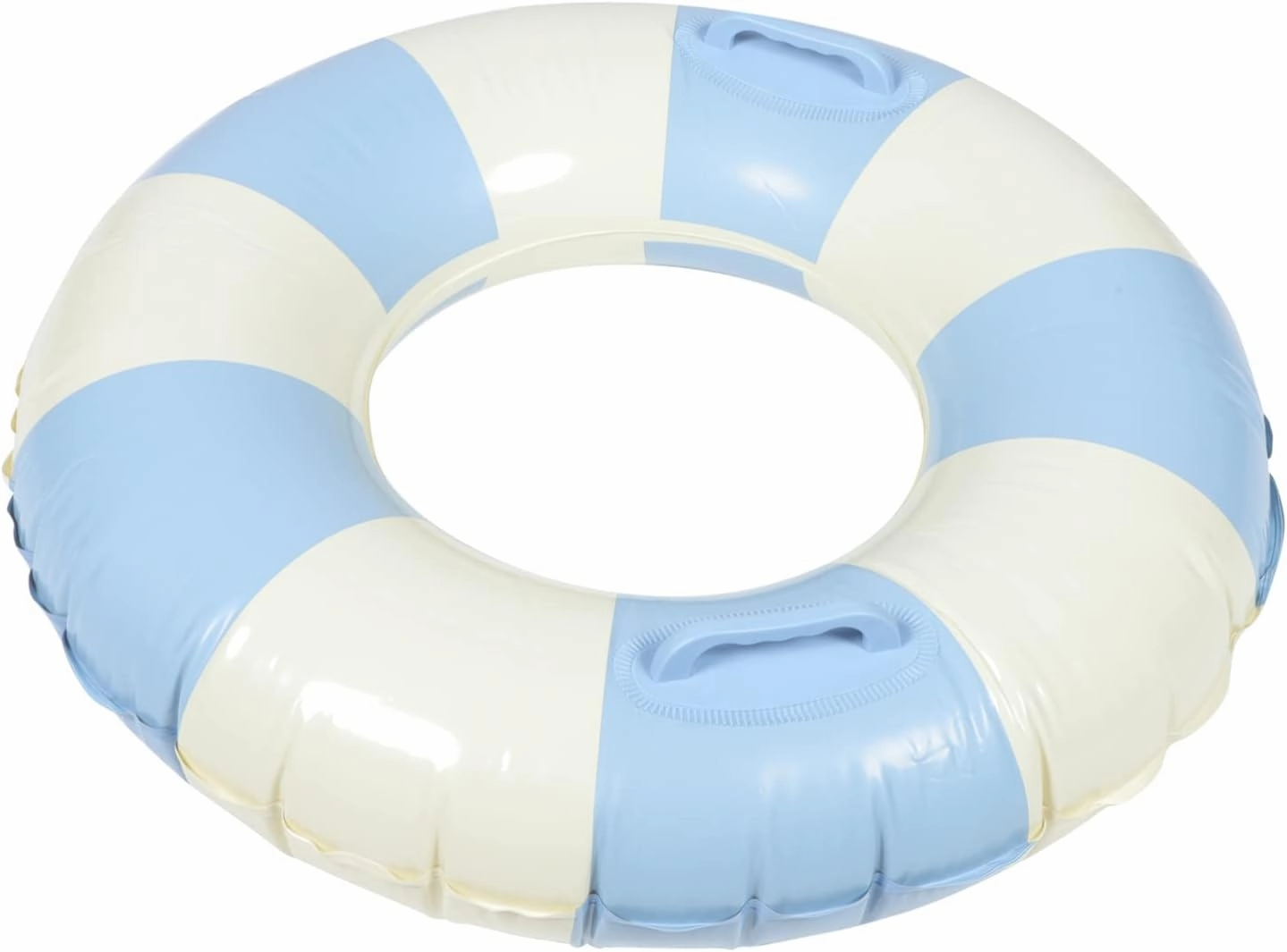 2pcs Striped Swim Ring Water for Women Swimming Accessory Baby Sports Handle Swim Circle Kid Toy Beach Floaties for Men and Women PVC Noodle Inflatable