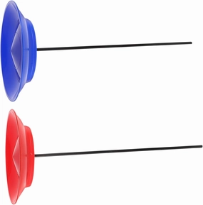 2sets Juggling Kit with Rotating Plates and Sticks for Outdoor Performance Engaging Motor Skill Development and Juggling Plates for Family Fun and Circus Acts