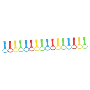 4sets Bright Baby Walking Aid Pull up Rings Bed Hanging Toys for Toddler 4pcs*4