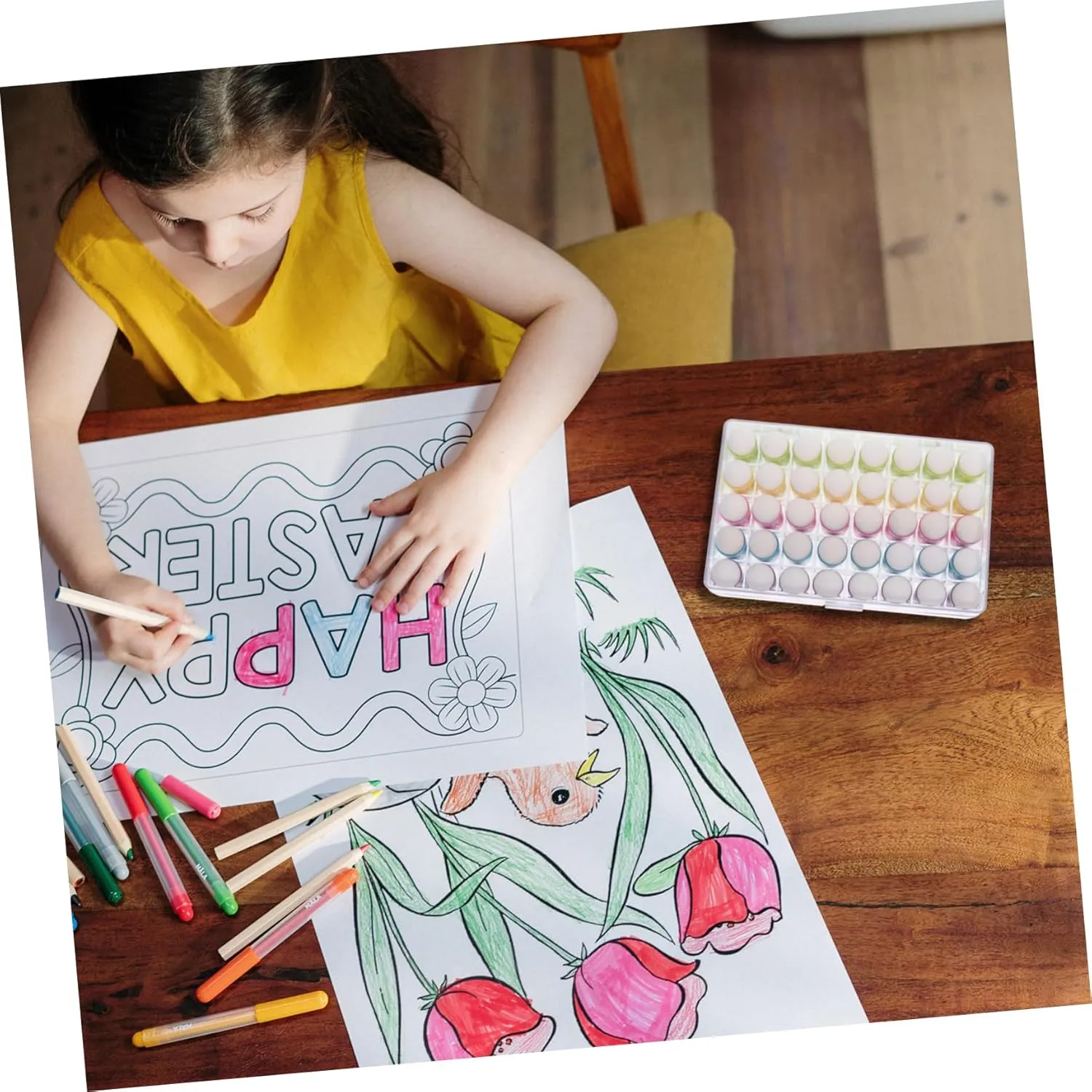 4sets Finger for Boy Girl Sponge Drawing Tool for Creative Art Fine Motor Skills Development Colors