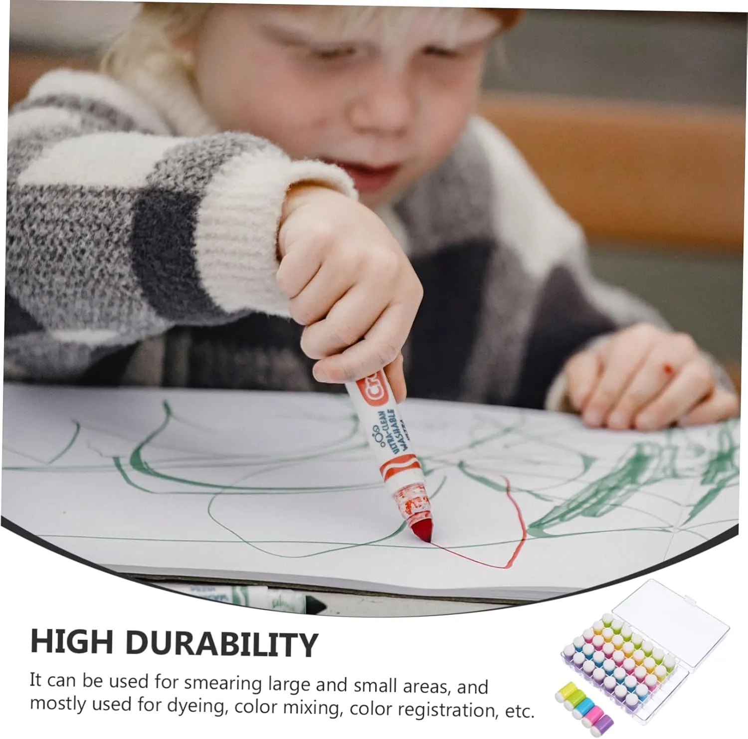 4sets Finger for Boy Girl Sponge Drawing Tool for Creative Art Fine Motor Skills Development Colors