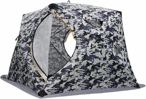 5-8 Person Winter Ice Fishing Tent Large Winter Ice Fishing Tent Warm Camping Tourist Tent Outdoor Camping Tent for Ice Fishing (Camouflage 5~8 People) (Camouflage 5~8 People)