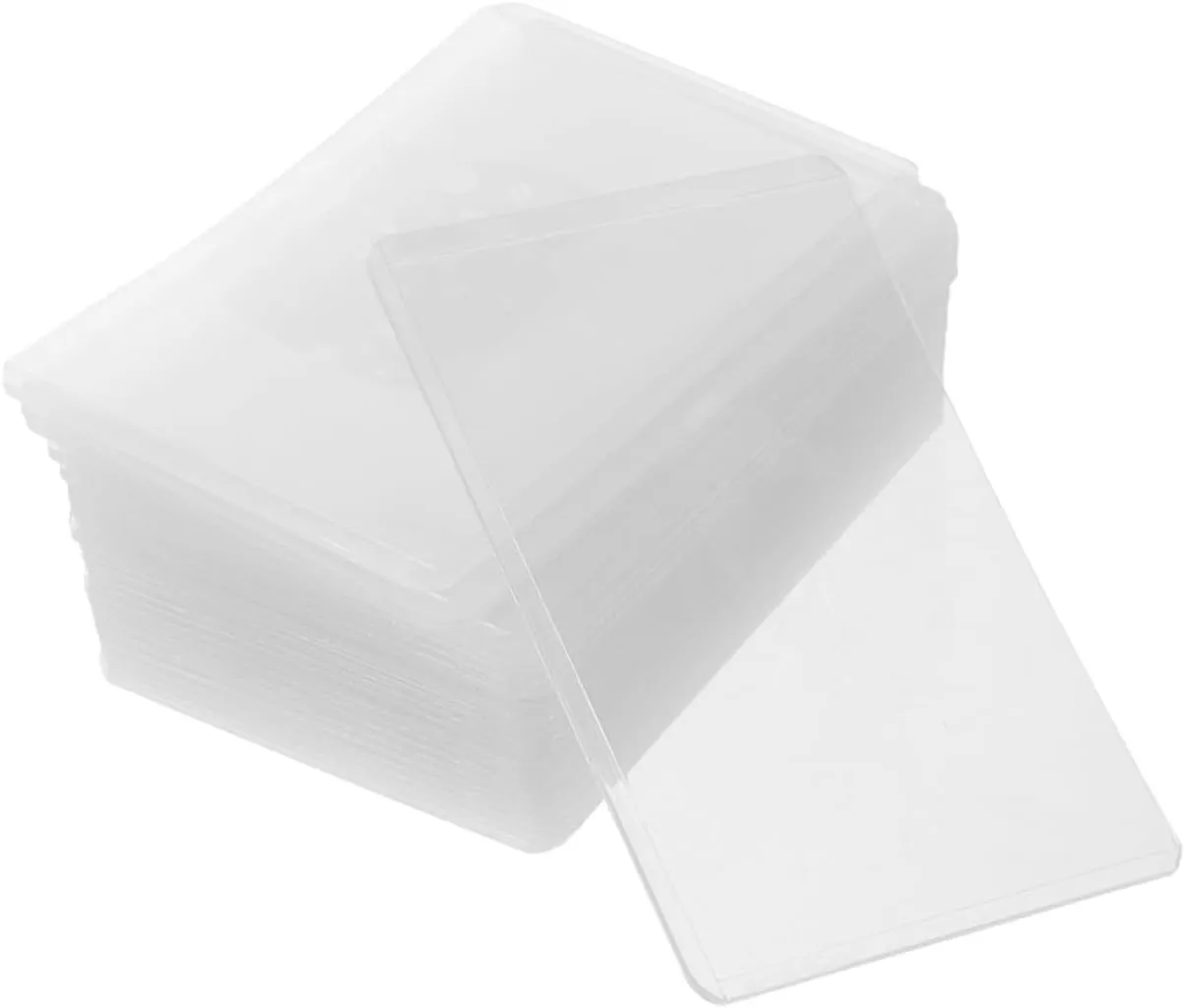 5sets Simple Style Cardholders Card Protectors Hard Sleeves for Trading Cards 30pcs*5