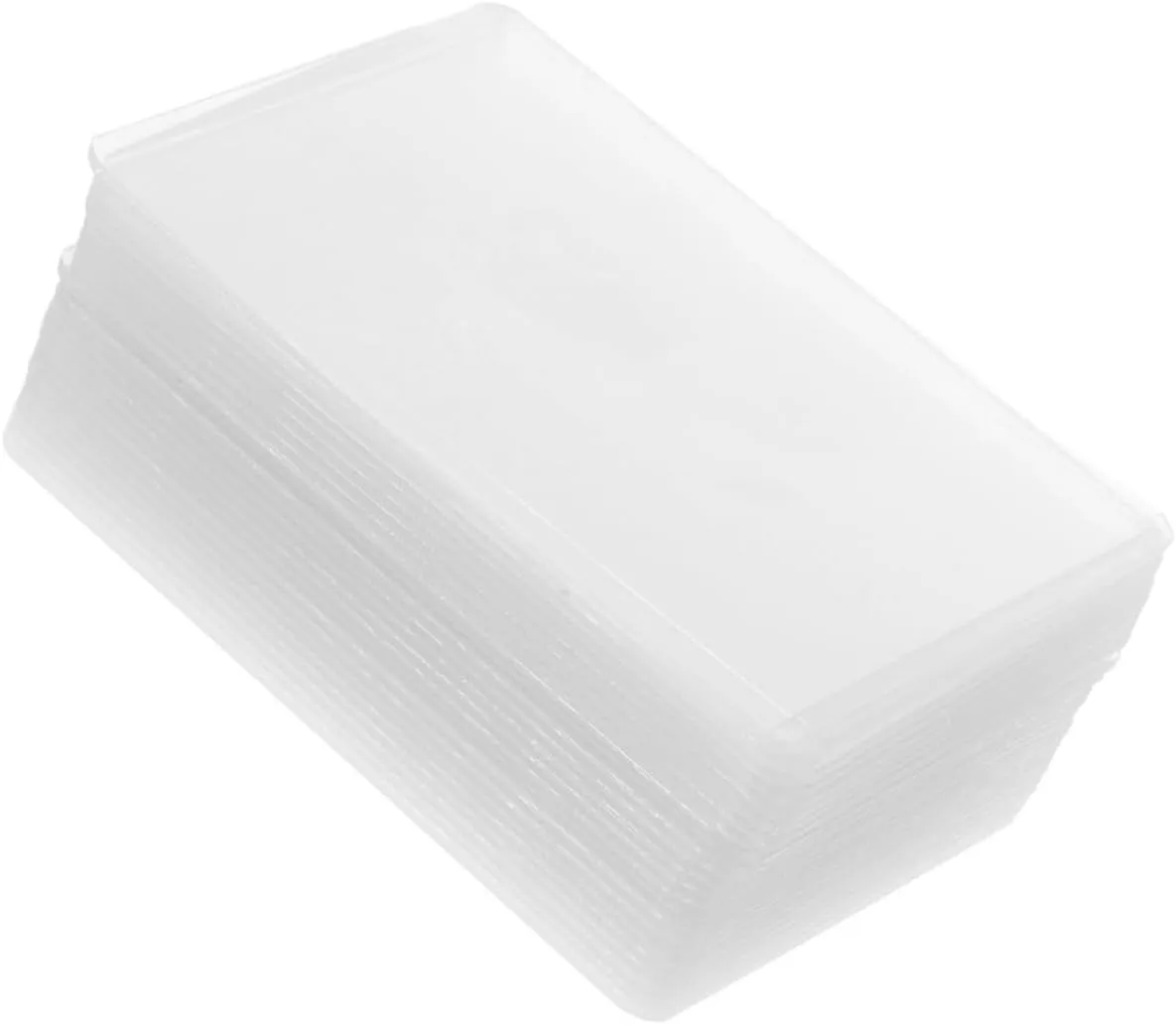 5sets Simple Style Cardholders Card Protectors Hard Sleeves for Trading Cards 30pcs*5