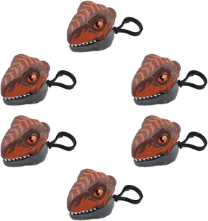 6 PCS Mini Dinosaur Toy Pull Back Cars, Dinosaur Keychain Toys Educational Toy (Velociraptor)