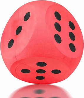 6 Inches Foam Dice,EVA Large Dice Educational Toy,Blank Slate Board Game Jumbo Dice to Get Your Lucky Numbers,Anxiety Relieve Dice for Parties and Gifts(Red)