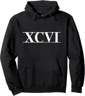 96 XCVI ~ with Lines Pullover Hoodie