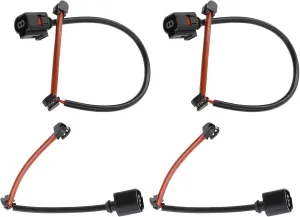 A-Premium Disc Brake Pad Wear Sensors Compatible with Porsche Cayenne 2011-2017 Panamera 2010-2016 Front and Rear Driver and Passenger Side 4-PC Set