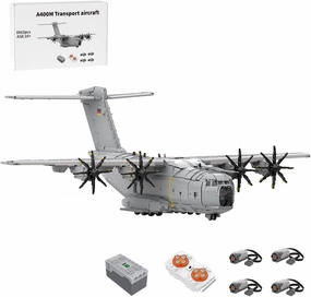 A400M Atlas Transport Plane Building Blocks Model, 8862PCS 1/35 Scale MOC Military Aircraft Model Display Set Collectible Gifts Set for Adults (Dynamic Version)