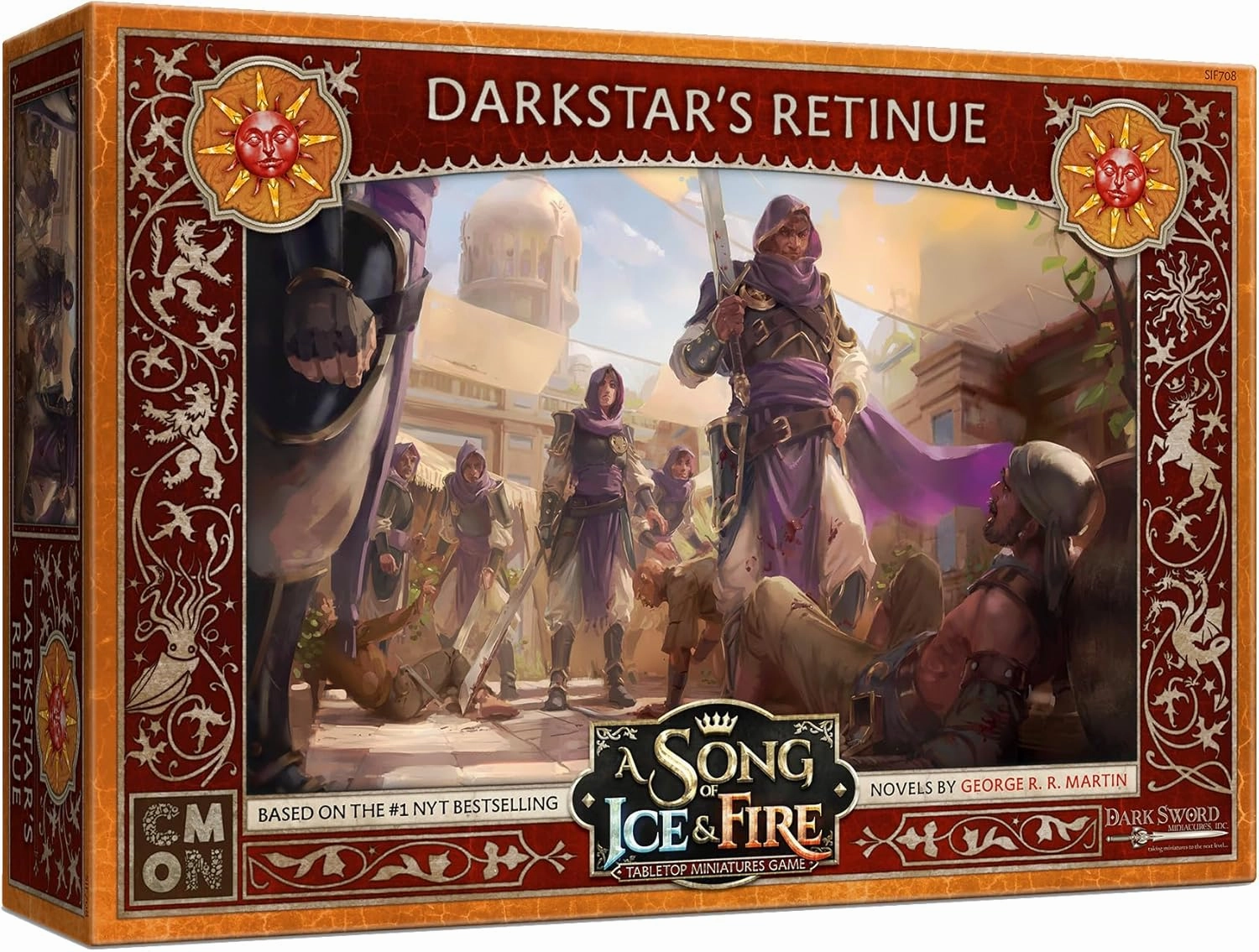 A Song of Ice and Fire Tabletop Miniatures Game Darkstar Retinue Unit Box - Lethal Warriors for Strategic Warfare, Strategy Game for Adults, Ages 14 , 2  Players, 45-60 Minute Playtime, Made by CMON