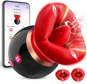 Adult Sex Toys Women Vibrator - APP Control Sucking Vibrater with 3 Suction 10 Vibration Tongule Licking for Clit Nipple Anal G spot, Female Rose Vibrators Sex Toy for Couples Games Portable
