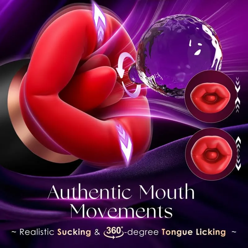 Adult Sex Toys Women Vibrator - APP Control Sucking Vibrater with 3 Suction 10 Vibration Tongule Licking for Clit Nipple Anal G spot, Female Rose Vibrators Sex Toy for Couples Games Portable
