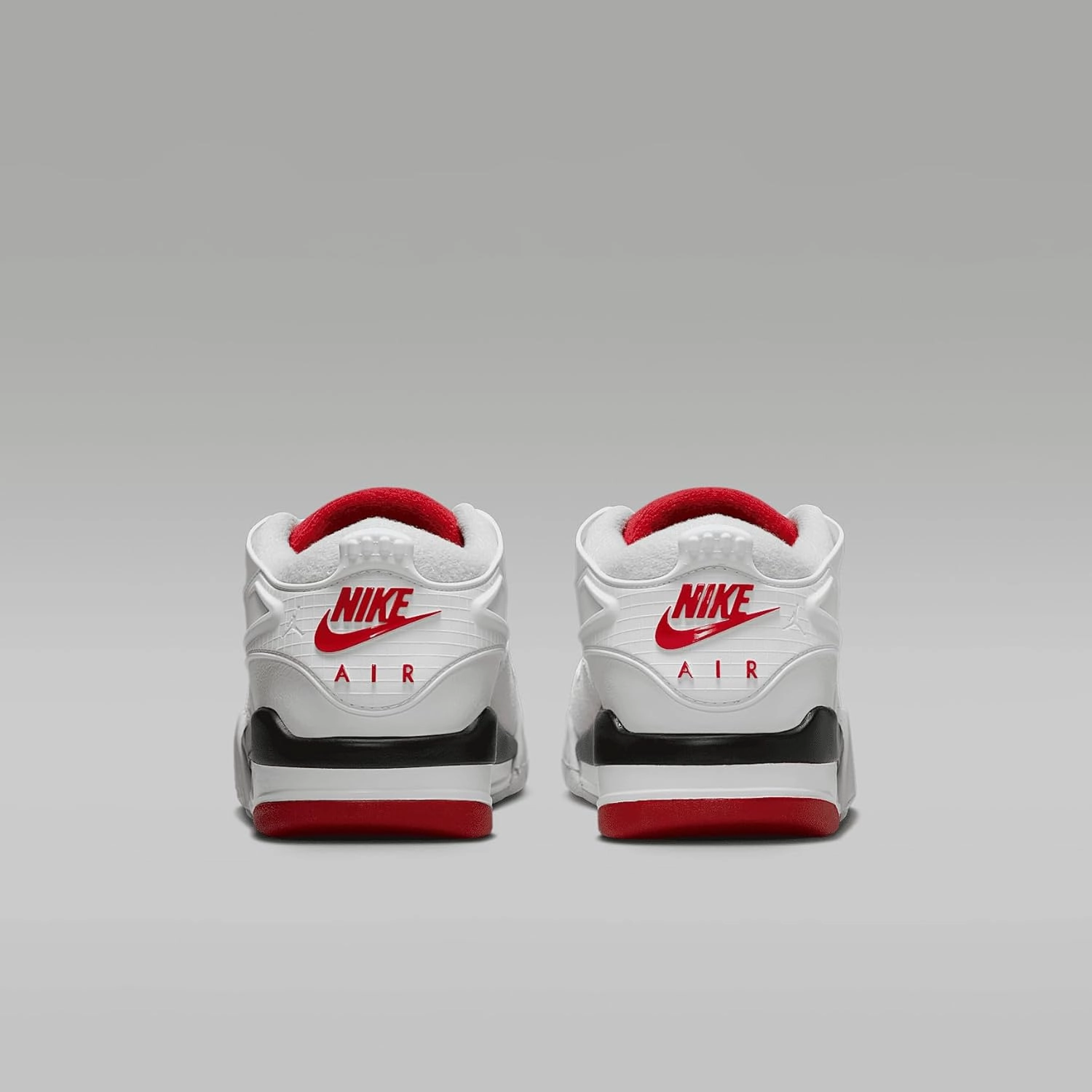 Air Jordan 4 RM Big Kids' Shoes (FQ7938-102, White/Black/Neutral Grey/Varsity Red)