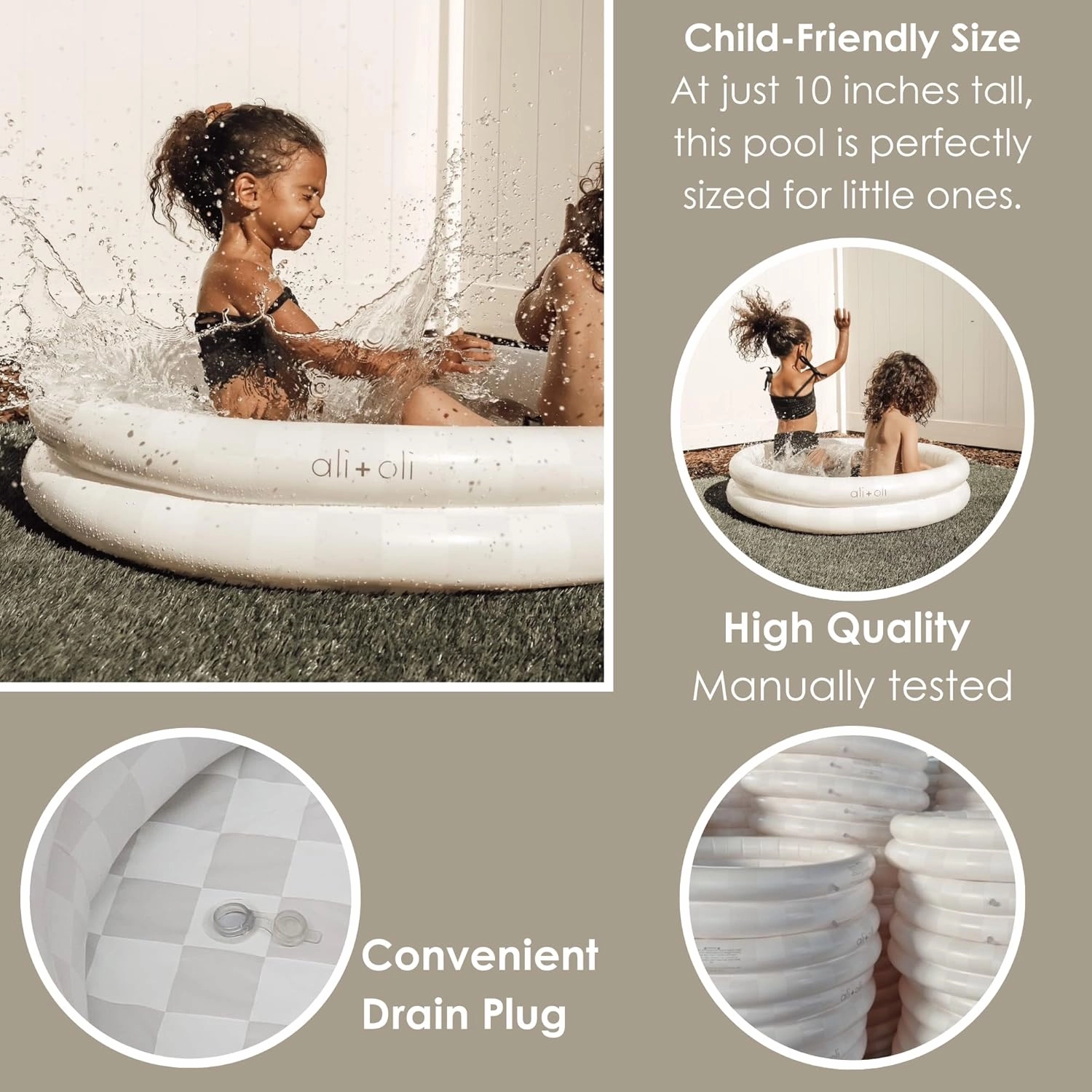 Ali Oli Summer Collection, Swim Seat for Baby, Swim Ring for Kids, Arm Floaties for Toddlers, Kiddie Pool for Infant, Inflatable Ball Pit